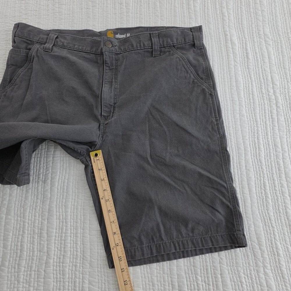 Carhartt Relaxed Fit Shorts Mens 40 Grau Stretch Classic 10" Inseam 102514-039 - Picture 16 of 16